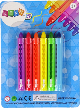 Набір LEAN Toys Пастельні олівці 9 см 6 шт 10854 (5905515354066)