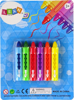 Набір LEAN Toys Пастельні олівці 7 см 6 шт 10855 (5905515354073)