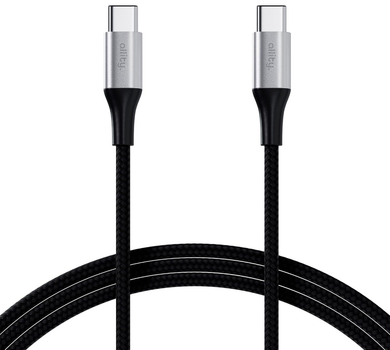 Kabel Allity AUC-01 USB-C - USB-C 2 m 100W Black (5906667550337)