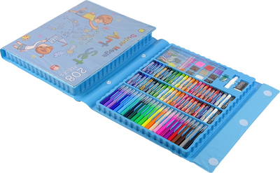 Zestaw artystyczny do malowania LEAN Toys XXL Walizka 208 elementów 12853 (5905323210165)