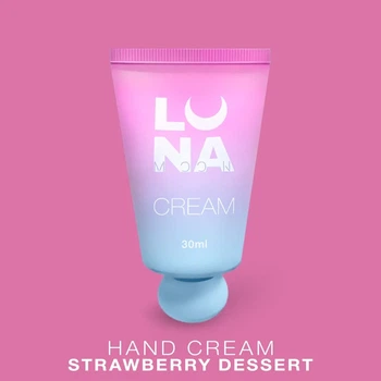 LunaMoon Strawberry Dessert, 30 мл - крем ламелярный увлажняющий (клубника со сливками) с шиммером,в тюбике