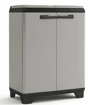 Шафа Keter Kis Cabinet Planet Grey and Black 68 х 39 х 92 см для сортування сміття (246640)