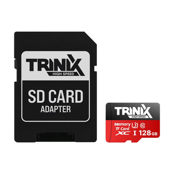 Карта памяти Trinix 128GB miсroSDXC с SD-адаптером U3 V30 A1 (90-00036)