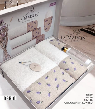 Подарочный набор полотенец La Maison 3 шт с ароматом Narin