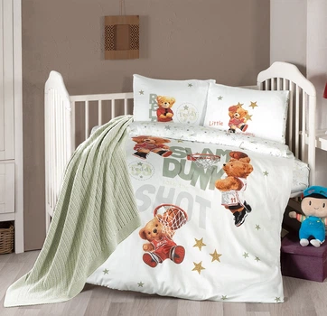 Постільна білизна для новонароджених з пледом First Choice Baby Digital Satin Nirvana Cleo