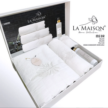 Подарочный набор полотенец La Maison 3 шт с ароматом Meor