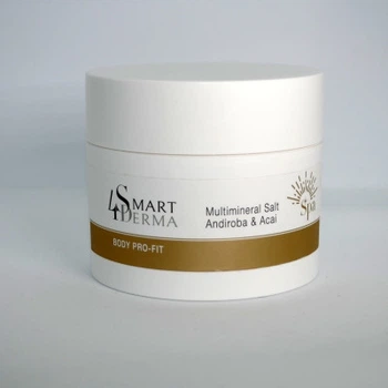 Мультиминеральная соль для рук и тела с маслом андиробы и асаи Smart4Derma Multimineral Salt 300 г