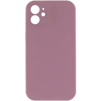 Чохол Silicone Case Square Full Camera Protective (AA) NOLOGO для Apple iPhone 11 (6.1") Ліловий / Lilac Pride