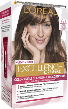 Фарба для волосся L'Oreal Paris Excellence Creme #6.1 Dark Ash Blonde 192 мл (8411300565182)