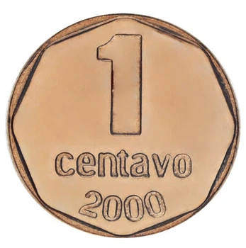 Монета Аргентина 1 сентаво 2000 AU-UNC