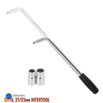 Ключ баллонный L-образный Intertool 17 x 19 мм и 21 x 23 мм телескопический (HT-1605)