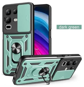 Чехол Camshield c кольцом-подставкой на Infinix Note 50 Pro Plus (5G) / light green