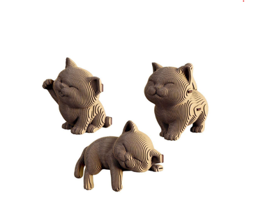 Картонний 3D пазл Кошенята, Cartonic, 254 ел.