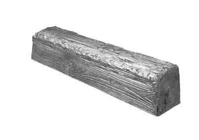 Балка полиуретановая DECOWOOD Рустик EQ 007 (4 м) classic 6х9 Серый