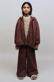 Подростковый спортивный костюм (толстовка+штаны) для девочки Zara 6085/603 164 см Коричневый