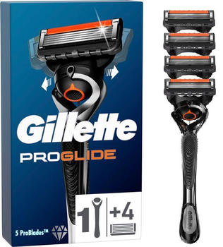 Станок для гоління чоловічий (Бритва) Gillette Proglide з 4 змінними картриджами
