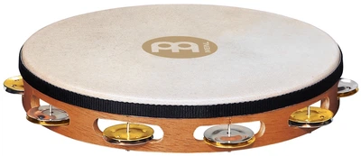 Тамбурін MEINL Recording-Combo Goat-Skin Wood Tambourine Dual-Alloy Jingles Super Natural TAH1M-SNT