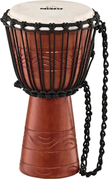 Джембе Nino Percussion Original African Style Wood Djembe Water Rhythm Series Brown 8" NINO-ADJ2-S