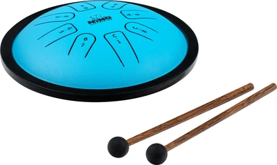 Глюкофон 7" хеппі драм Nino Percussion Mini Melody Steel Tongue Drum Blue C Major NINO981