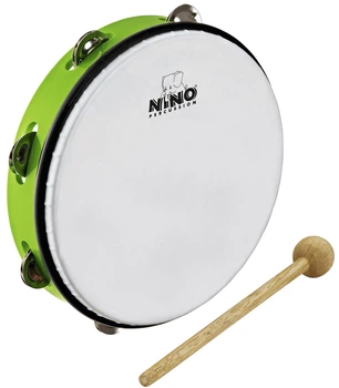 Тамбурін Nino Percussion ABS Tambourine Grass-Green 10" NINO24GG