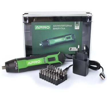 Отвертка аккумуляторная APRO 895612 SD-1