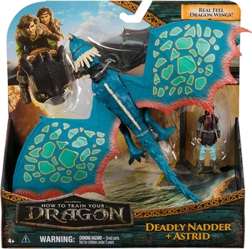 Игрушечная фигурка Как приручить дракона Dreamworks Dragons How to Train Your Dragon Deadly Nadder and Astrid Viking Duo Action Figures