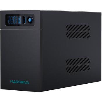 Источник бесперебойного питания ИБП Marsriva MR-UF800L 800ВА/480W Line-Interactive LED version с литиевой батареей Black (MR-UF800L)