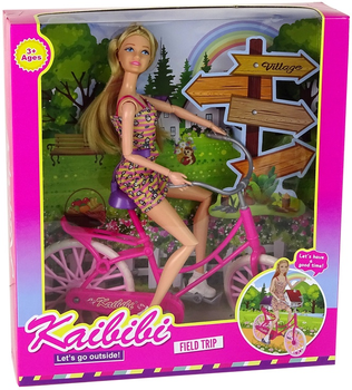 Лялька Lean Toys на велосипеді 30 см (5905515355568)