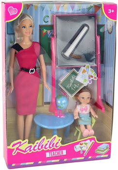 Zestaw lalek Lean Toys Nauczycielka 31 cm + Uczennicą 11.5 cm + Akcesoria (5905515355599)