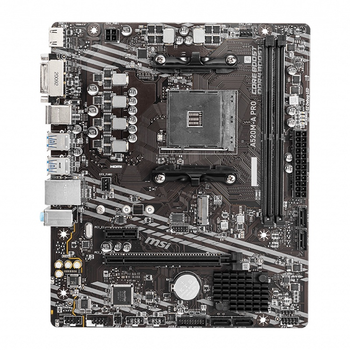 Материнская плата MSI A520M-A PRO AM4/A520 2*DDR4 PCIex16 DVI-D/HDMI 4xSATAІІІ M.2 GLan 8ch mATX (A520M-A PRO)