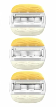 Сменные картриджи для бритья (лезвия кассеты) женские Venus ComfortGlide With Olay з кокосом 3 шт без упаковки