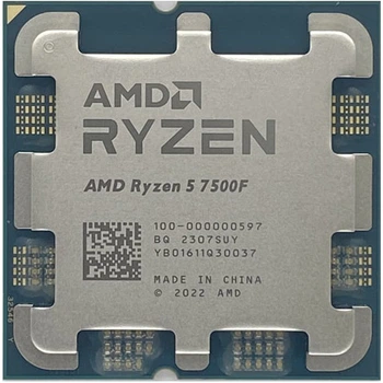 Процесор AMD Ryzen 5 7500F 3.7(5.0)GHz 32MB sAM5 Tray (100