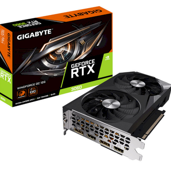 GIGABYTE GeForce RTX 3060 WINDFORCE OC 12G (GV-N3060WF2OC-12GD)