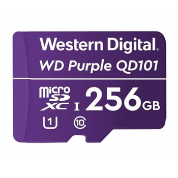 Карта памяти WD 256 GB microSDXC UHS-I Class 10 Purple QD101 WDD256G1P0C