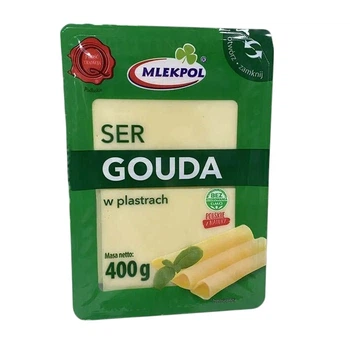 Сыр нарезка Млекпол Гауда Mlekpol Gouda 400 г
