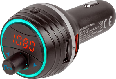 Transmiter FM Peiying URZ0483 Bluetooth 2x USB (5901890070836)