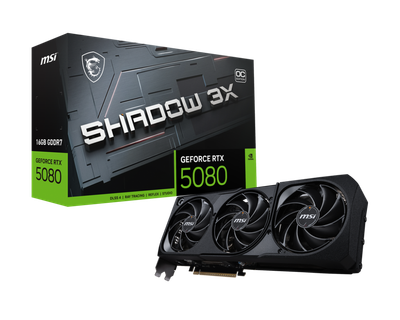 Відеокарта MSI GeForce RTX 5080 16G SHADOW 3X OC