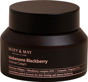 Krem do twarzy Mary&May Idebenone + Blackberry Complex Intensive Total Care nawilżający 70 g (8809670680879)