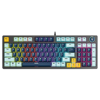 Клавиатура Fantech ATOM81 MK875V2, игровая, Blue Switch, RGB, USB, Navy