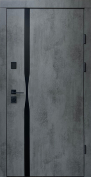 Входная дверь Qdoors Ультра Лаунж-Аk с зеркалом (950х2050) мм квартира