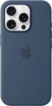 Чохол на iPhone 16 Pro Max Silicone case OEM Magsafe blue