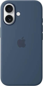 Чохол на iPhone 16 Silicone case OEM Magsafe blue