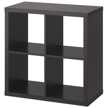 Стелаж IKEA KALLAX 77х77 см Чорно-коричневий 602.758.12