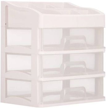 Organizer na kosmetyki Springos HA1091 mleczny 31 x 26.5 x 19.5 cm (5907719433912)