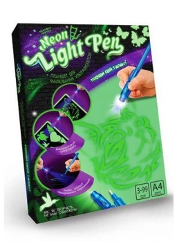 Набор креативного творчества "Neon Light Pen" Кошка (укр) Dankotoys (51219)