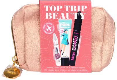 Набір декоративної косметики Benefit Top Trip Beauty Праймер The Porefessional Pore 22 мл + Гель для брів Gimme Brow Volumizing 3 Neutral Light Brown 3 мл + Туш для вій Bad Gal Bang! Volumizing Intense Pitch Black 8.5 мл (602004150264)