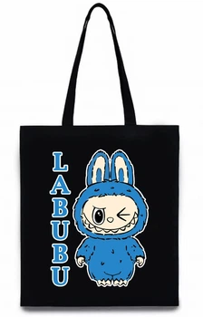 Экосумка с печатью "Labubu" №2 (цвет чёрный) (27762)