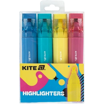 Набор маркеров Kite Highlighter Creative Trendy Colors, набор из 4-х цветов (K24-1144-4)