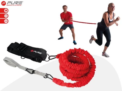 Стрічка-еспандер для вправ Pure2Improve RESISTANT CORD чорно-червона