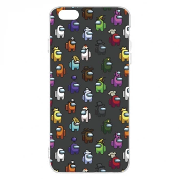 Чохол для iPhone 6 Plus/6S Plus Among Us Pattern Прозорий